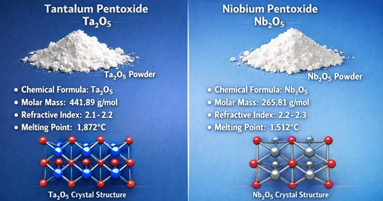 Tantalum Pentoxide vs. Niobium Pentoxide
